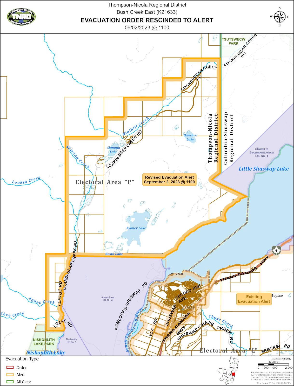 Some evacuation orders, alerts eased as Bush Creek fire sees decreased activity Saturday